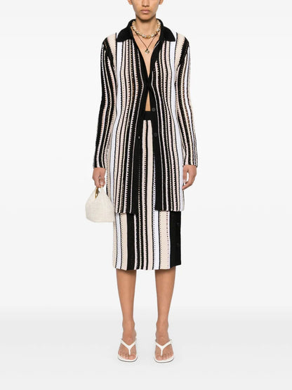 Striped Midi Skirt