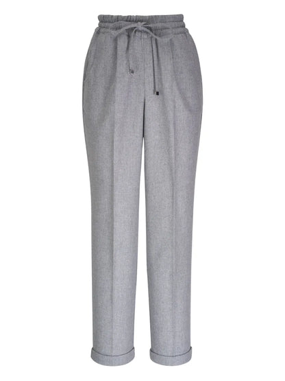 Wool Straight-Leg Trousers