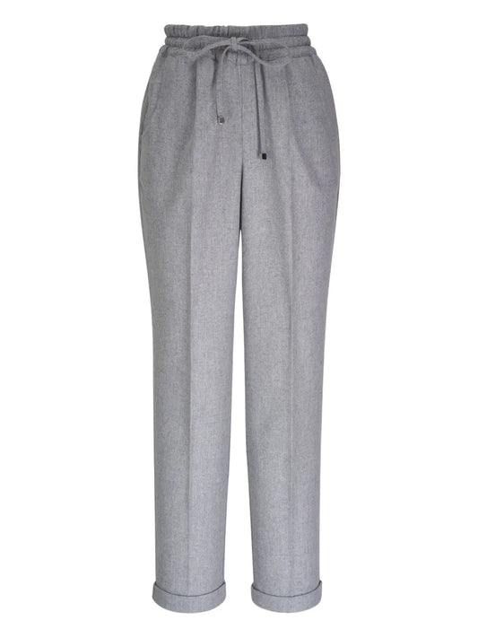 Wool Straight-Leg Trousers