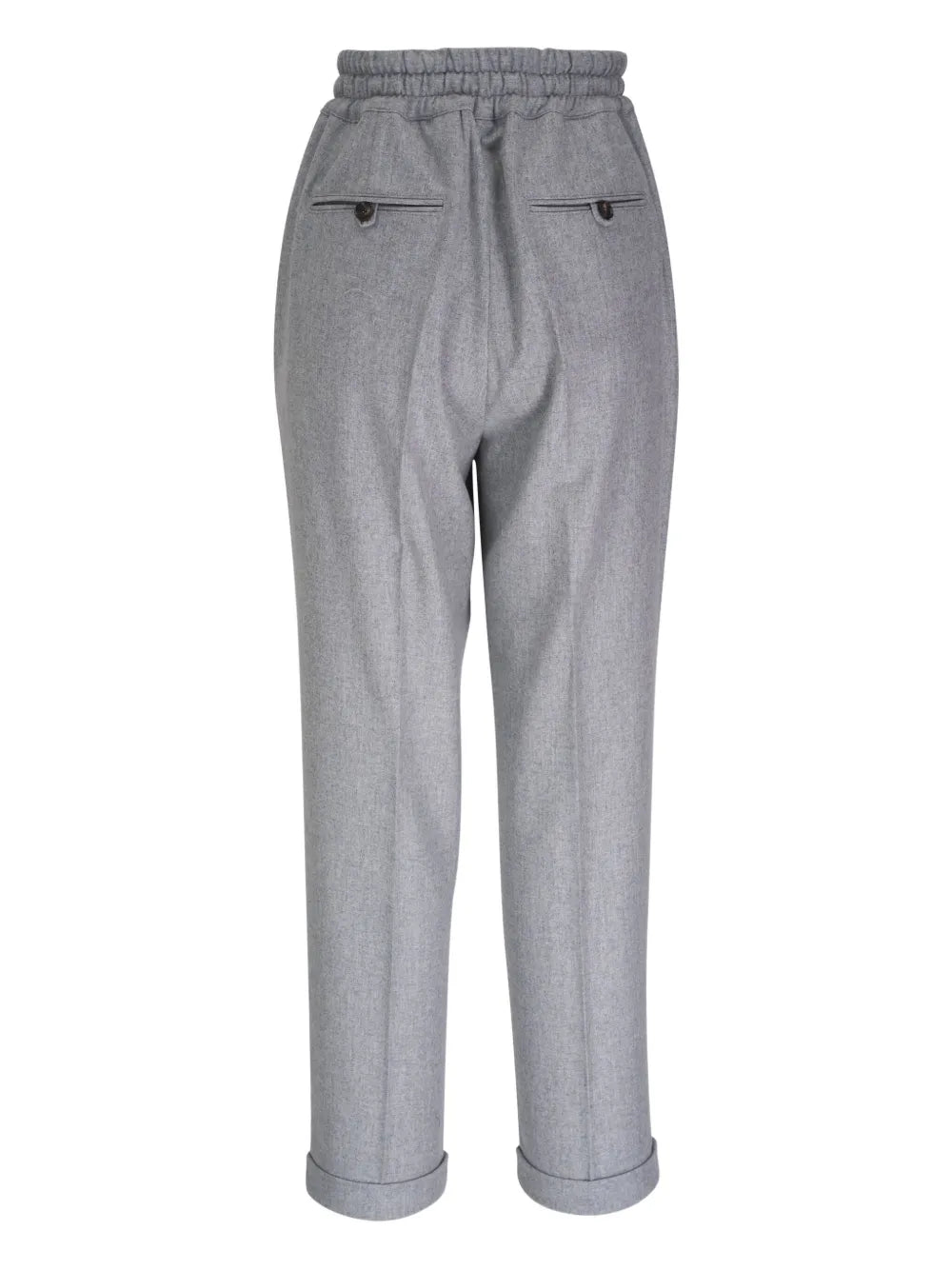 Wool Straight-Leg Trousers