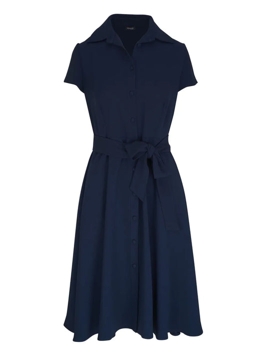 Tied-Waist Midi Dress