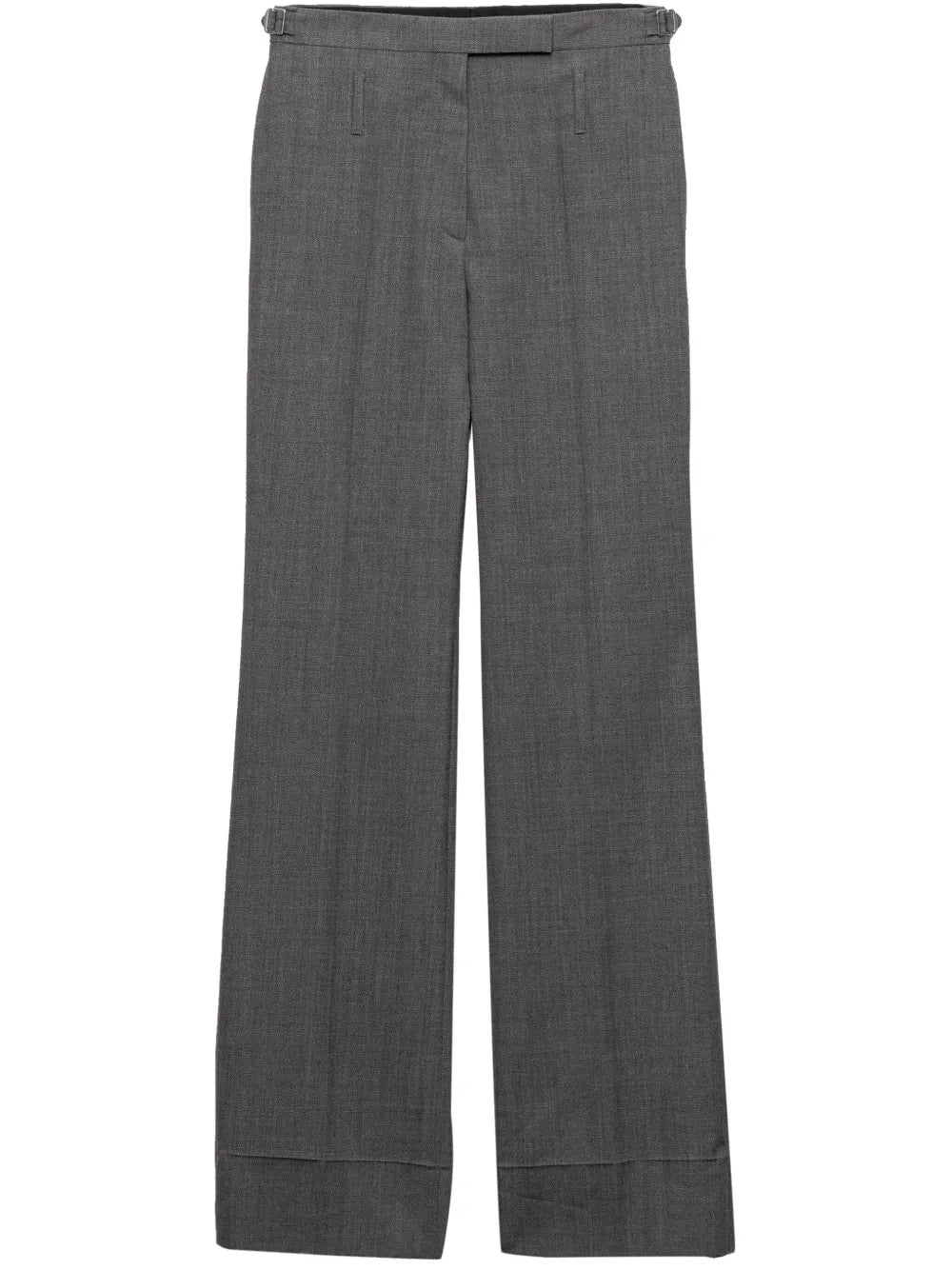 Belted Wool Tailored Trousers