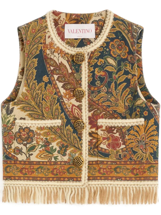 Voyage Imaginaire-Print Vest