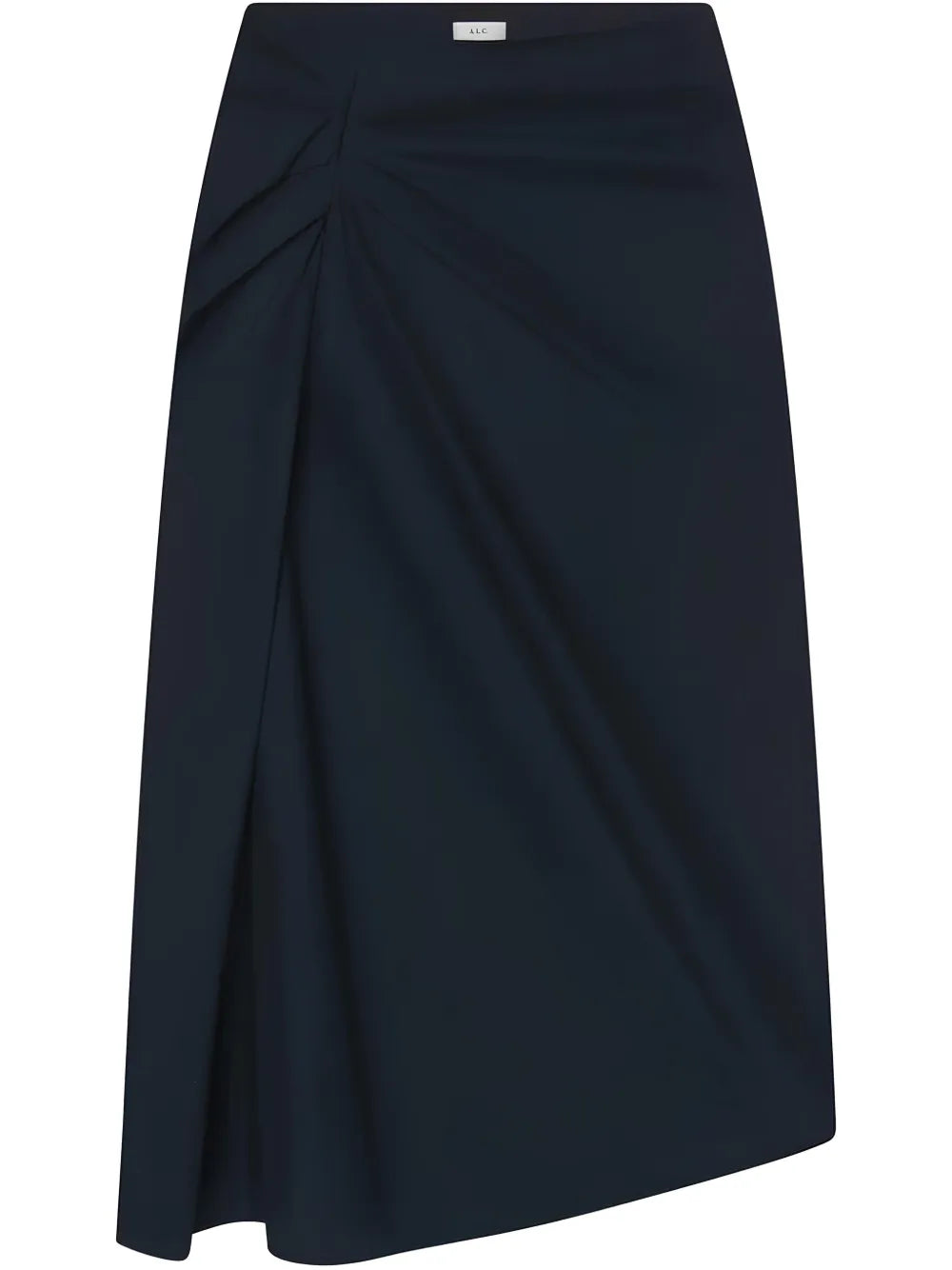 Draped-Detailing Midi Skirt