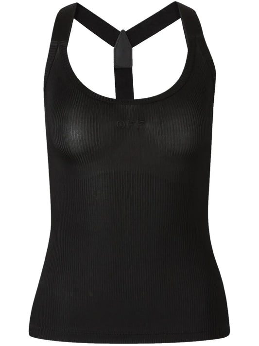 Logo-Appliqué Racerbank Tank Top