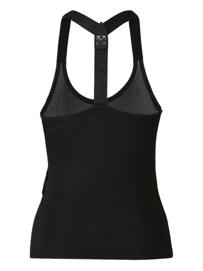 Logo-Appliqué Racerbank Tank Top