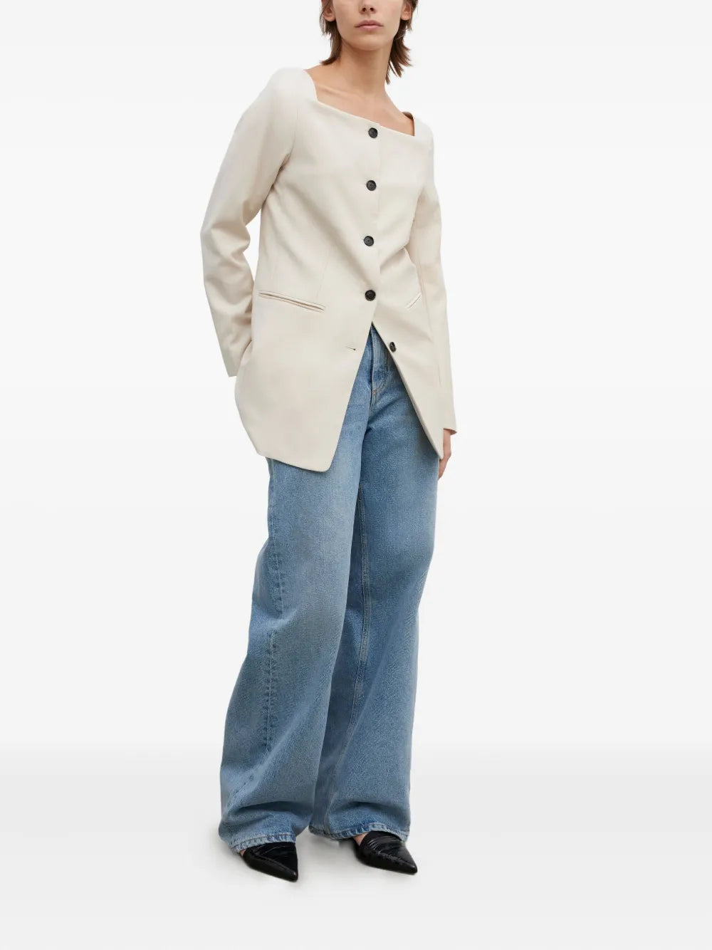 Square-Neck Blazer