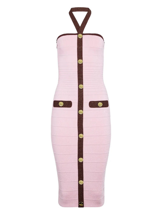 Sloane Button-Detail Dress