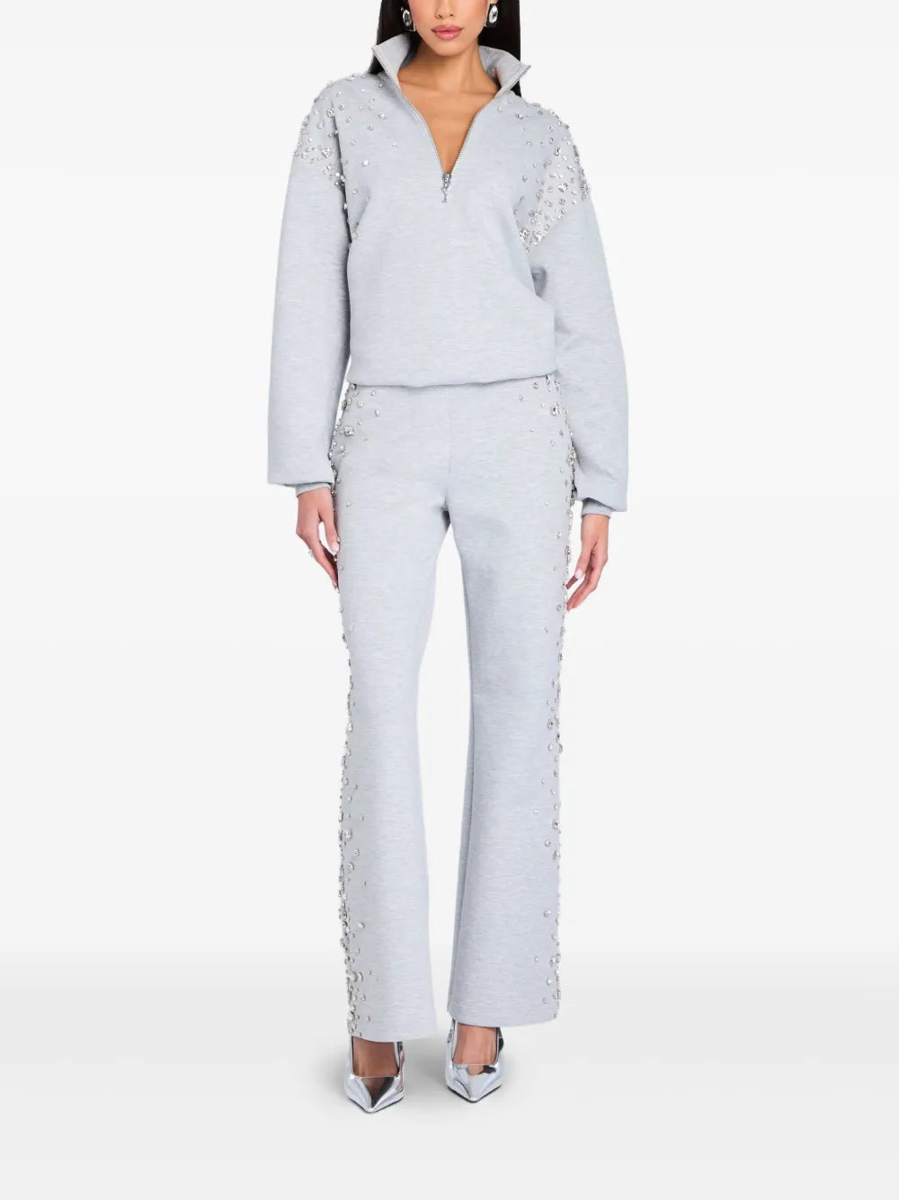 Carsyn Crystal-Embellished Track Pants
