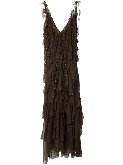 Paisley Print Dress