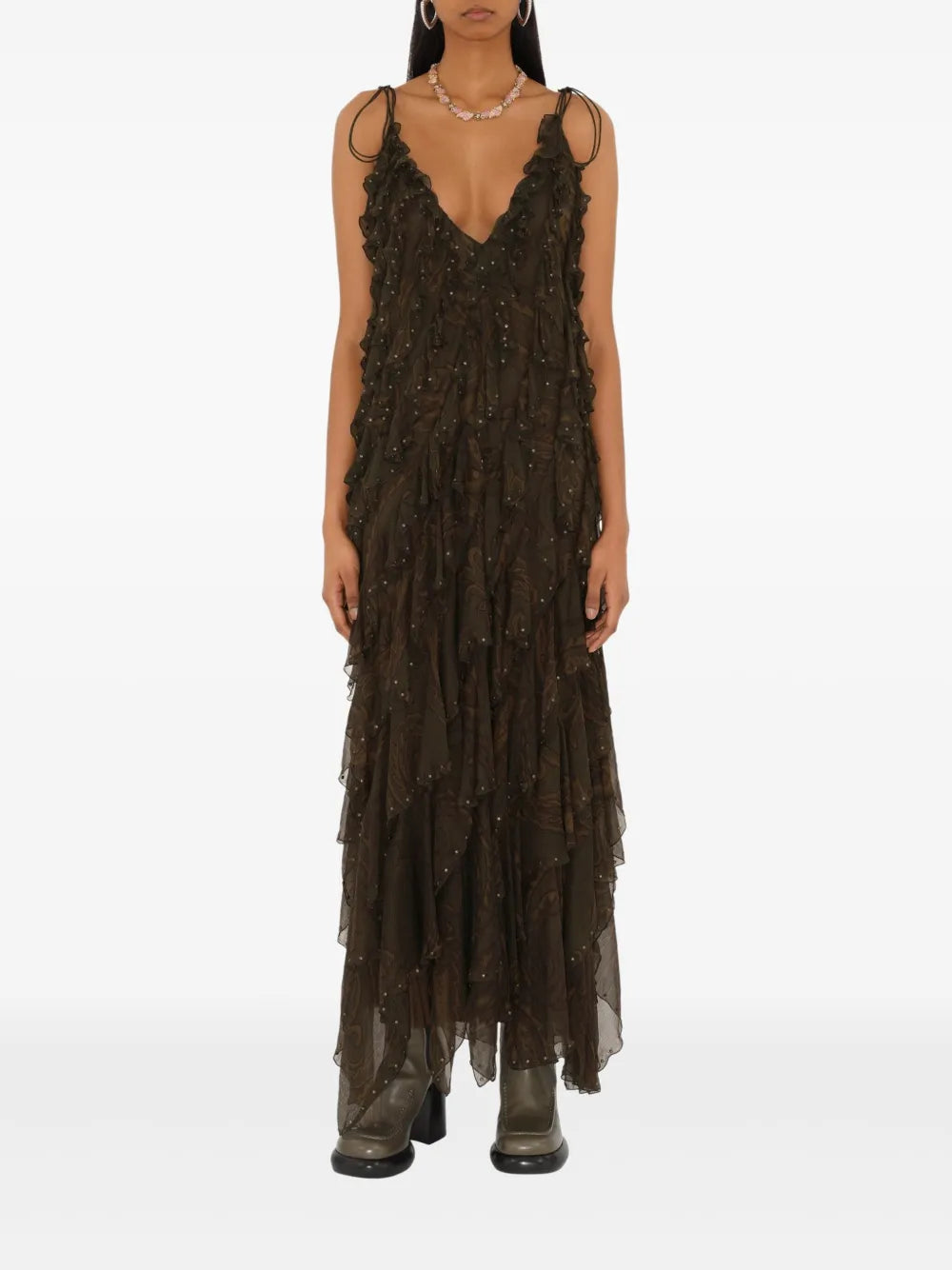 Paisley Print Dress