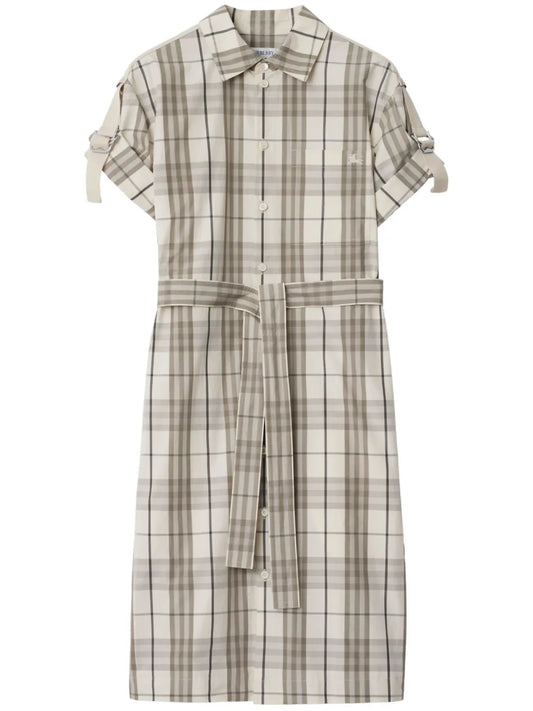 Checked Shirt Dress