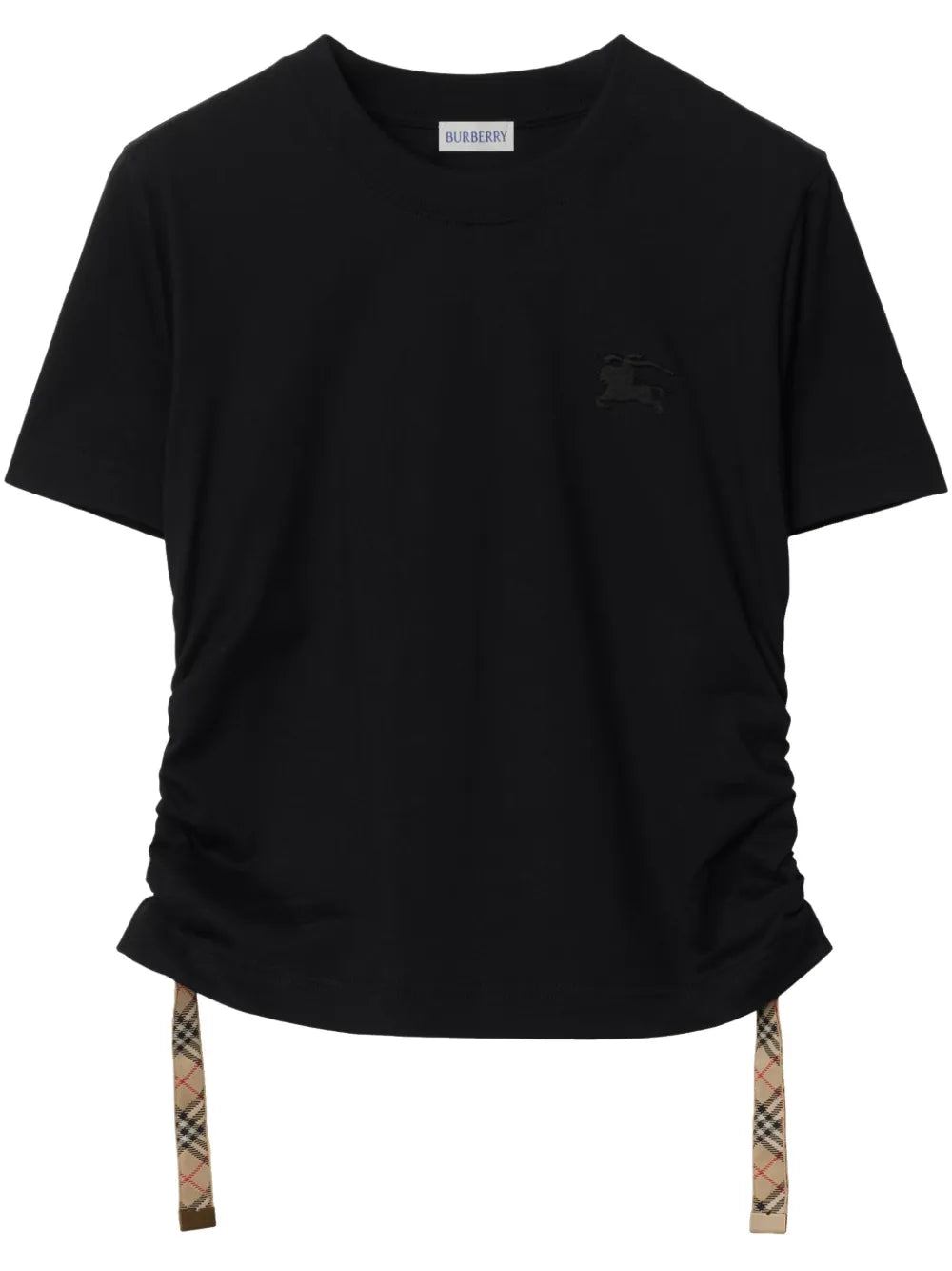 Ruched Cotton T-Shirt