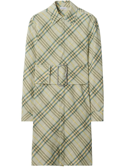 Checked Shirt Dress