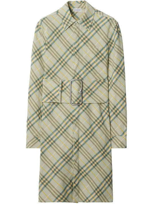 Checked Shirt Dress