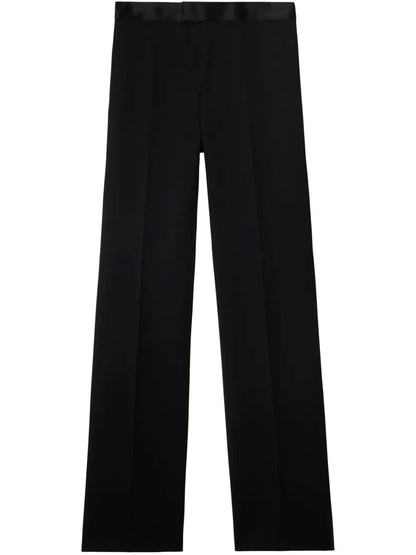 Wool Straight-Leg Trousers