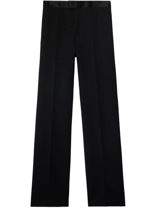 Wool Straight-Leg Trousers