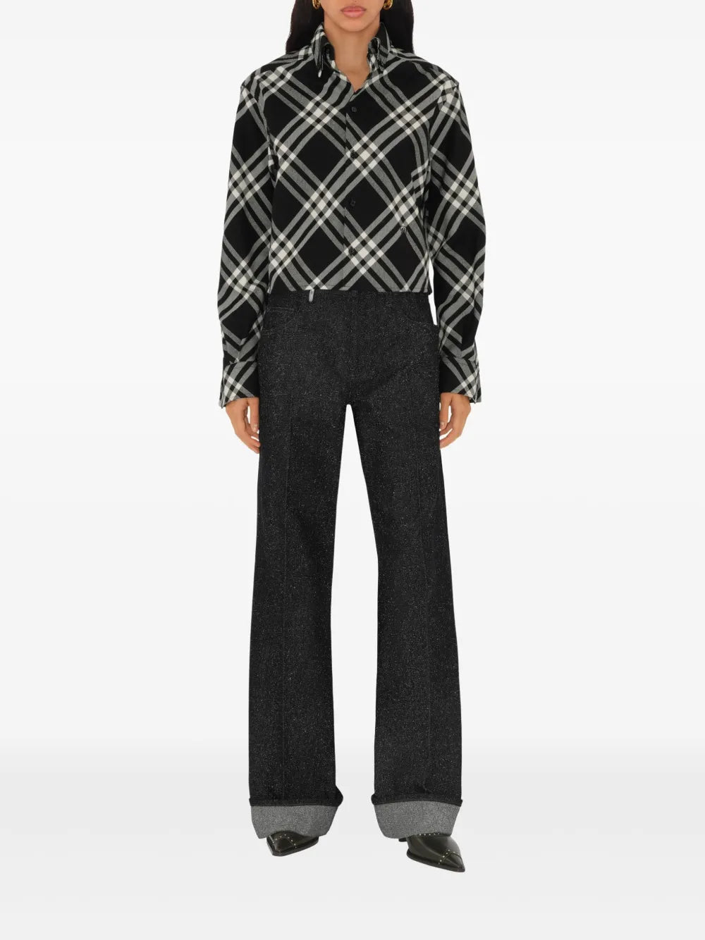 Cotton Cropped Shirt
