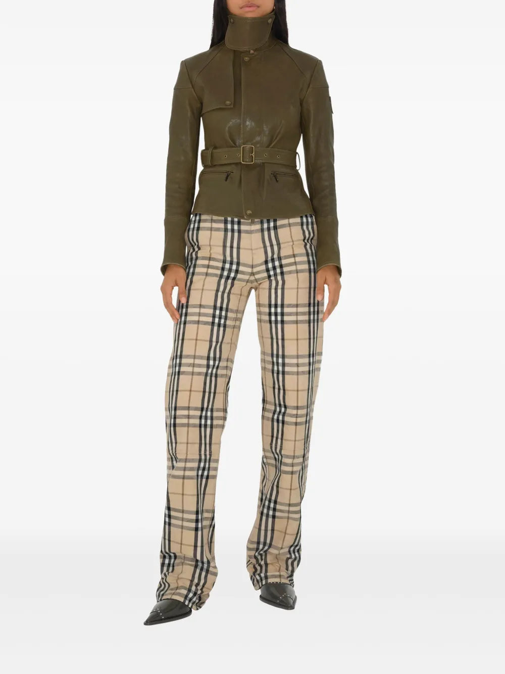 Check Pattern Jeans