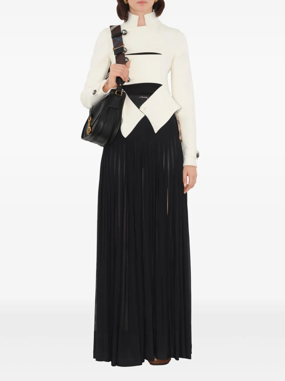 Pleated Maxi Skirt