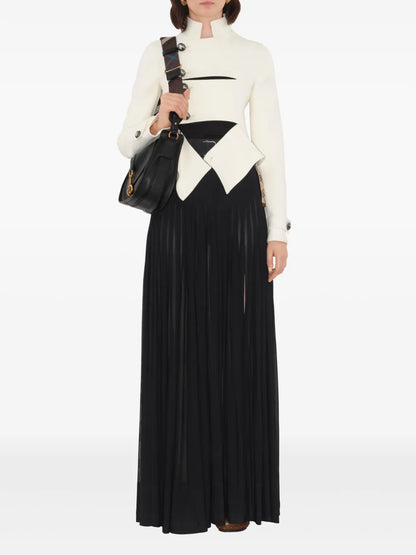 Pleated Maxi Skirt