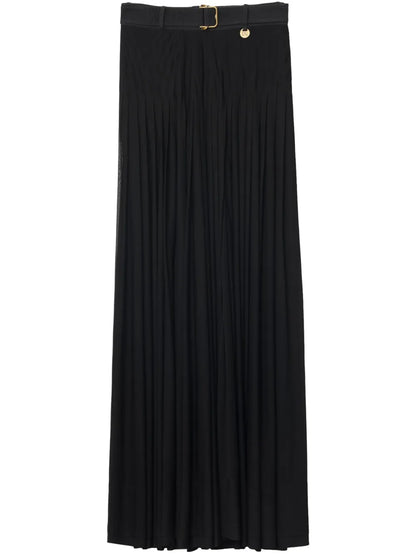 Pleated Maxi Skirt