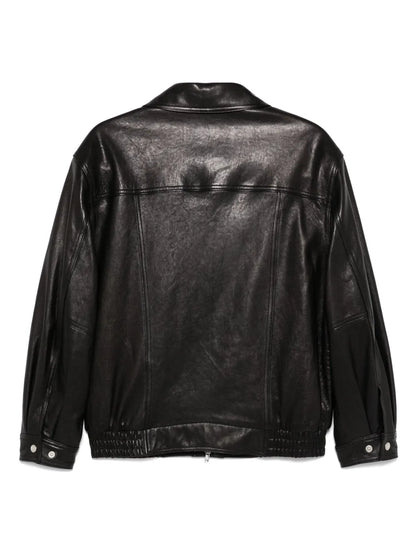 Leather Bomber Jacket
