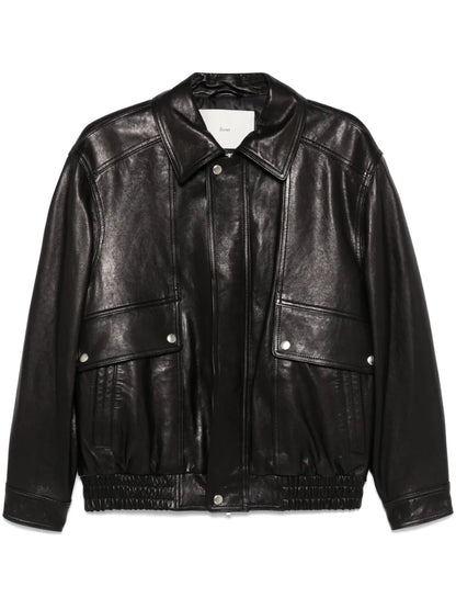 Leather Bomber Jacket