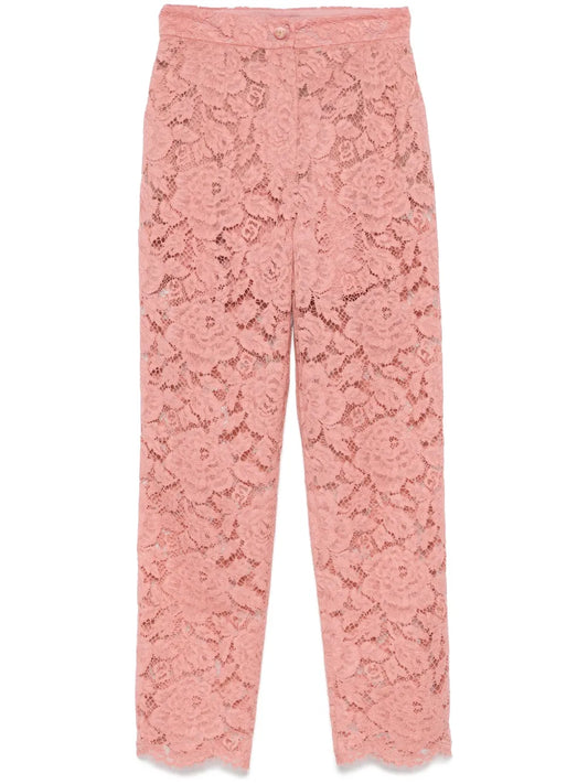 Floral-Lace Trousers