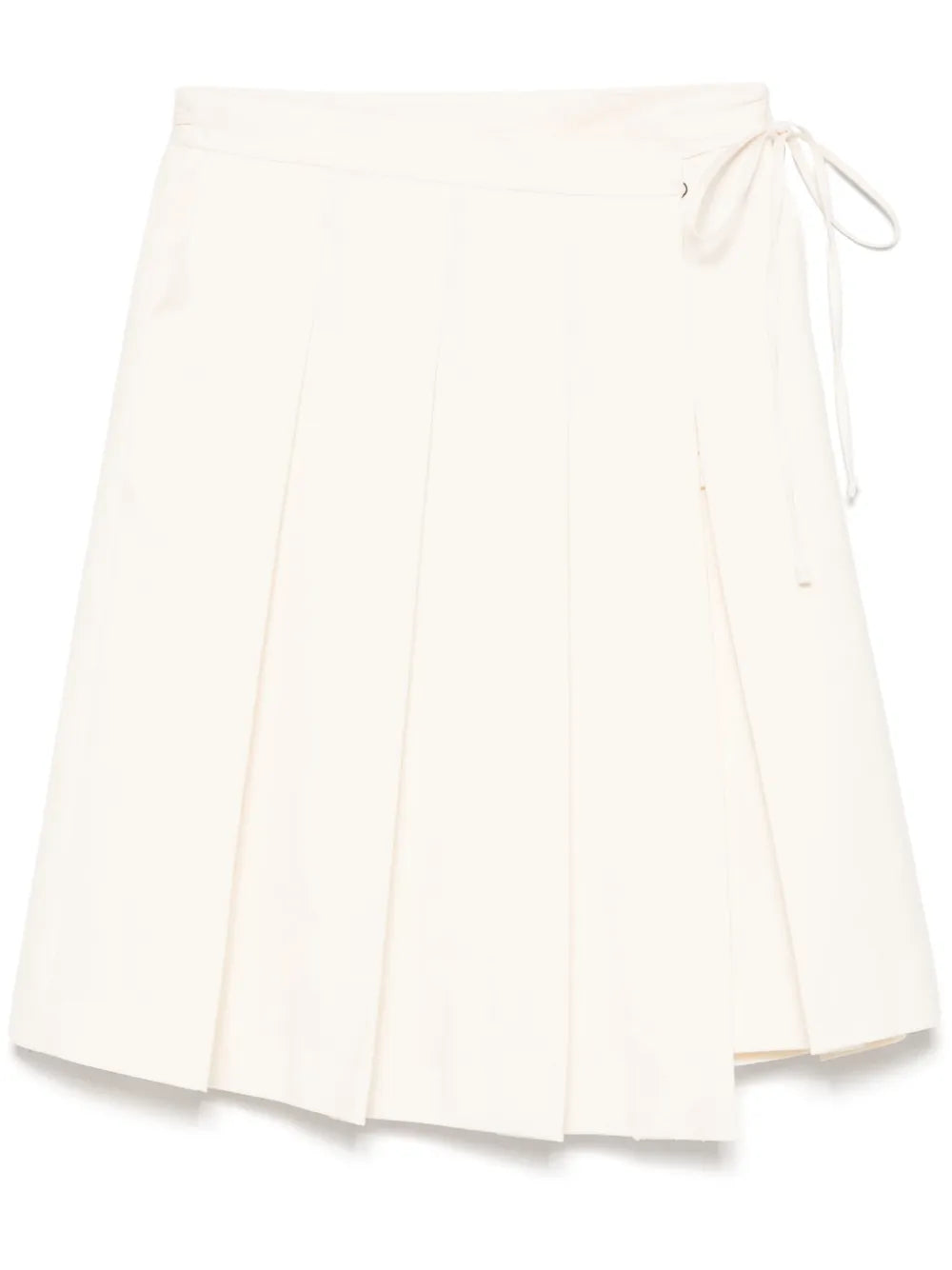 Pleated Wrap Skirt
