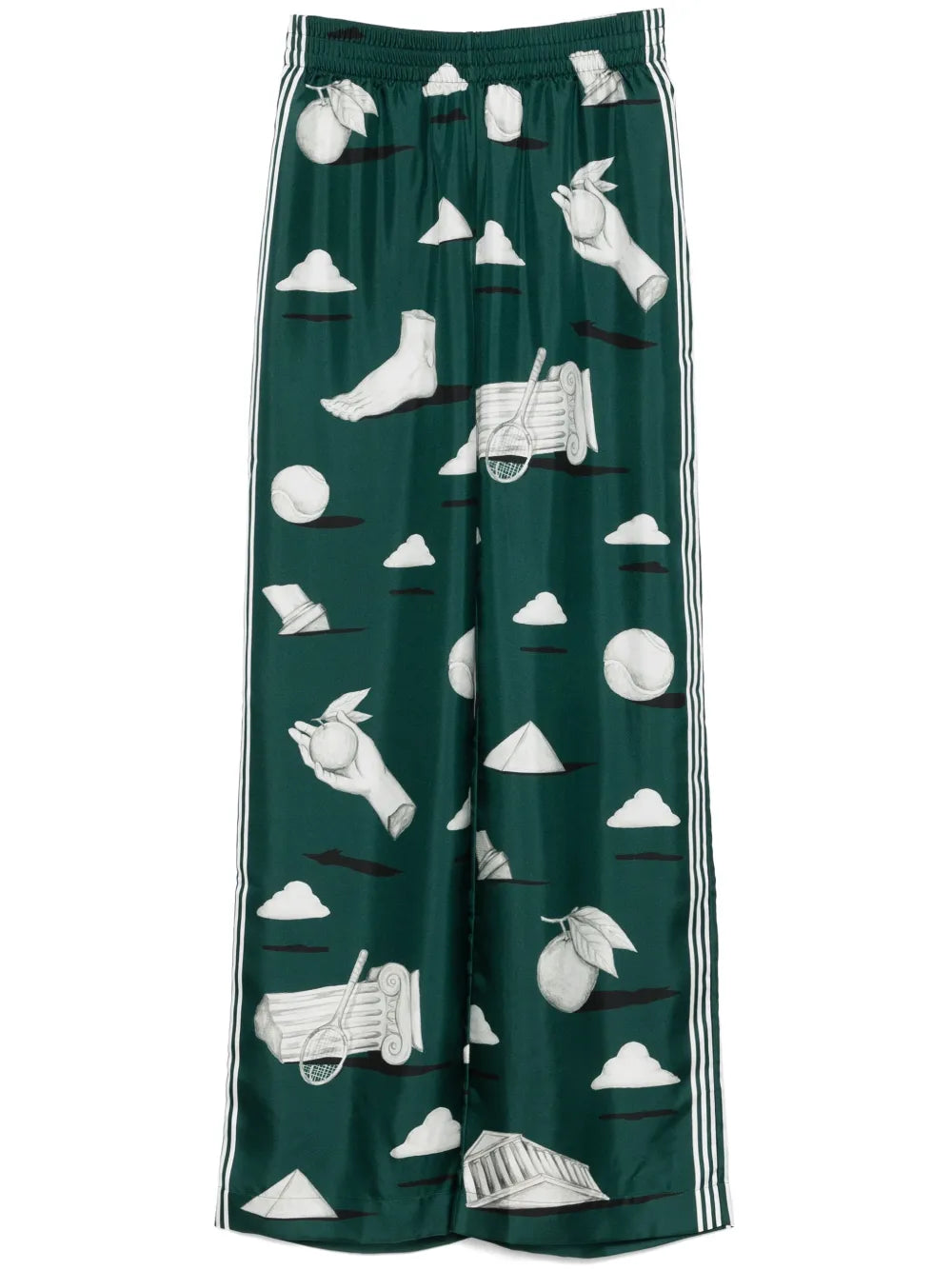 Twill Silk Trousers