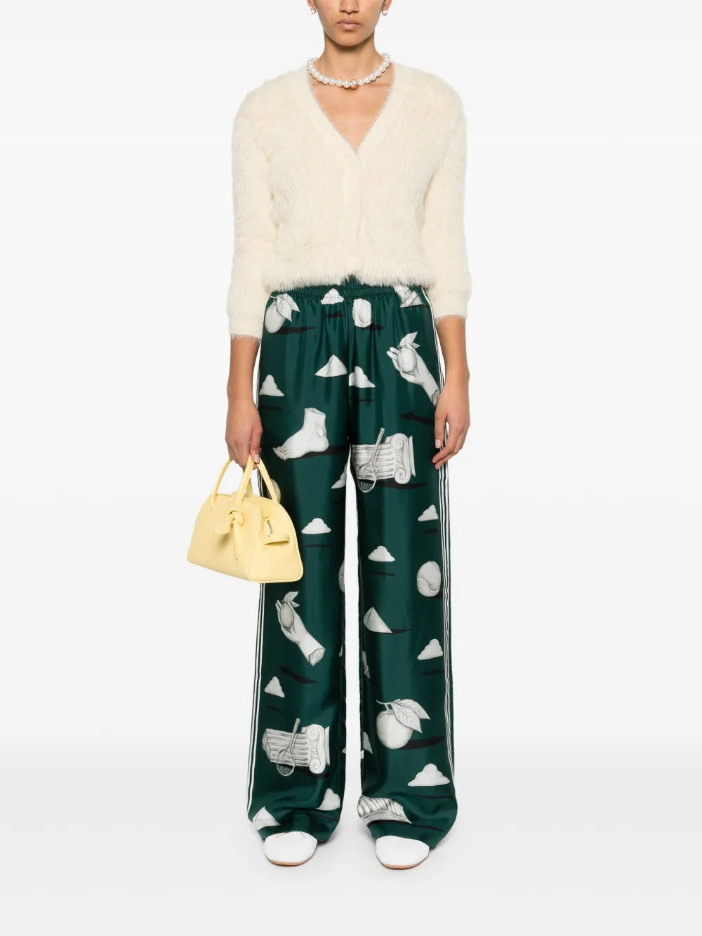 Twill Silk Trousers