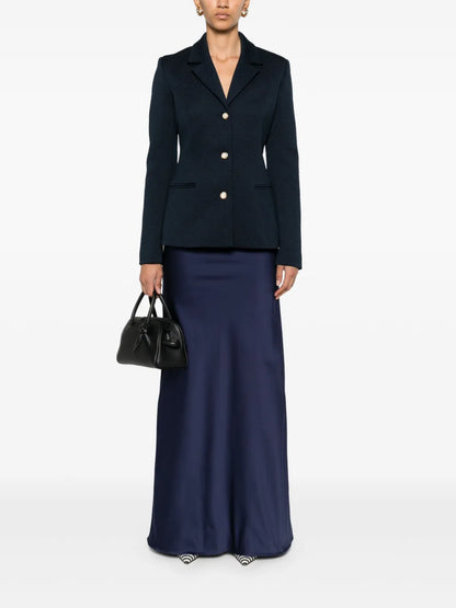 Monogram-Jacquard Single-Breasted Jacket