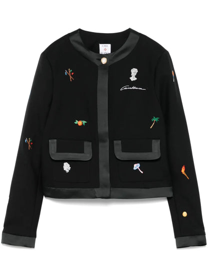 Motif-Embroidered Jacket
