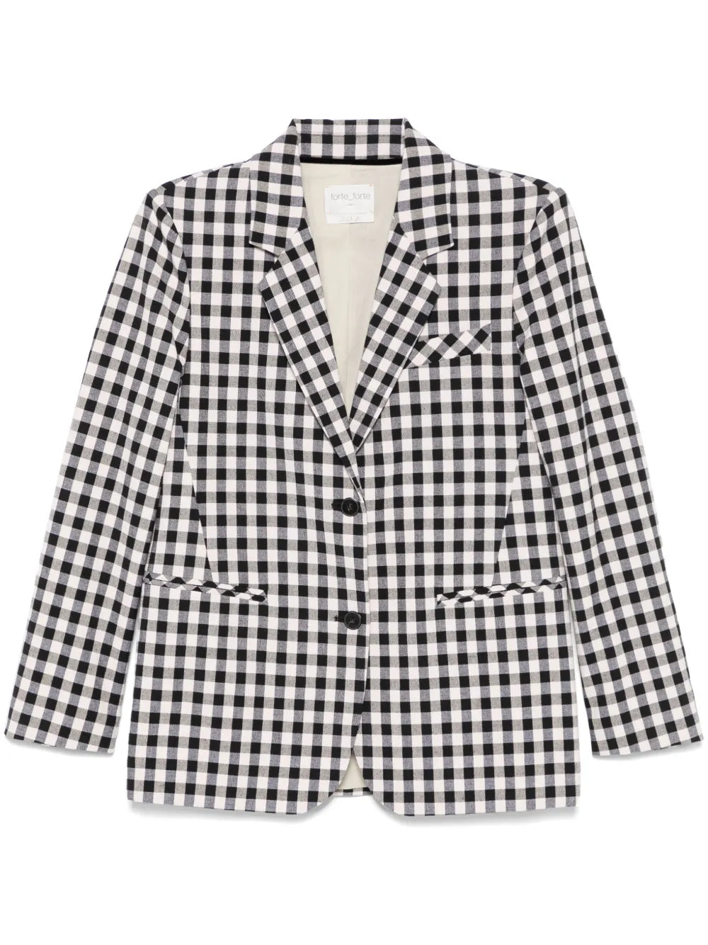 Gingham-Check Blazer
