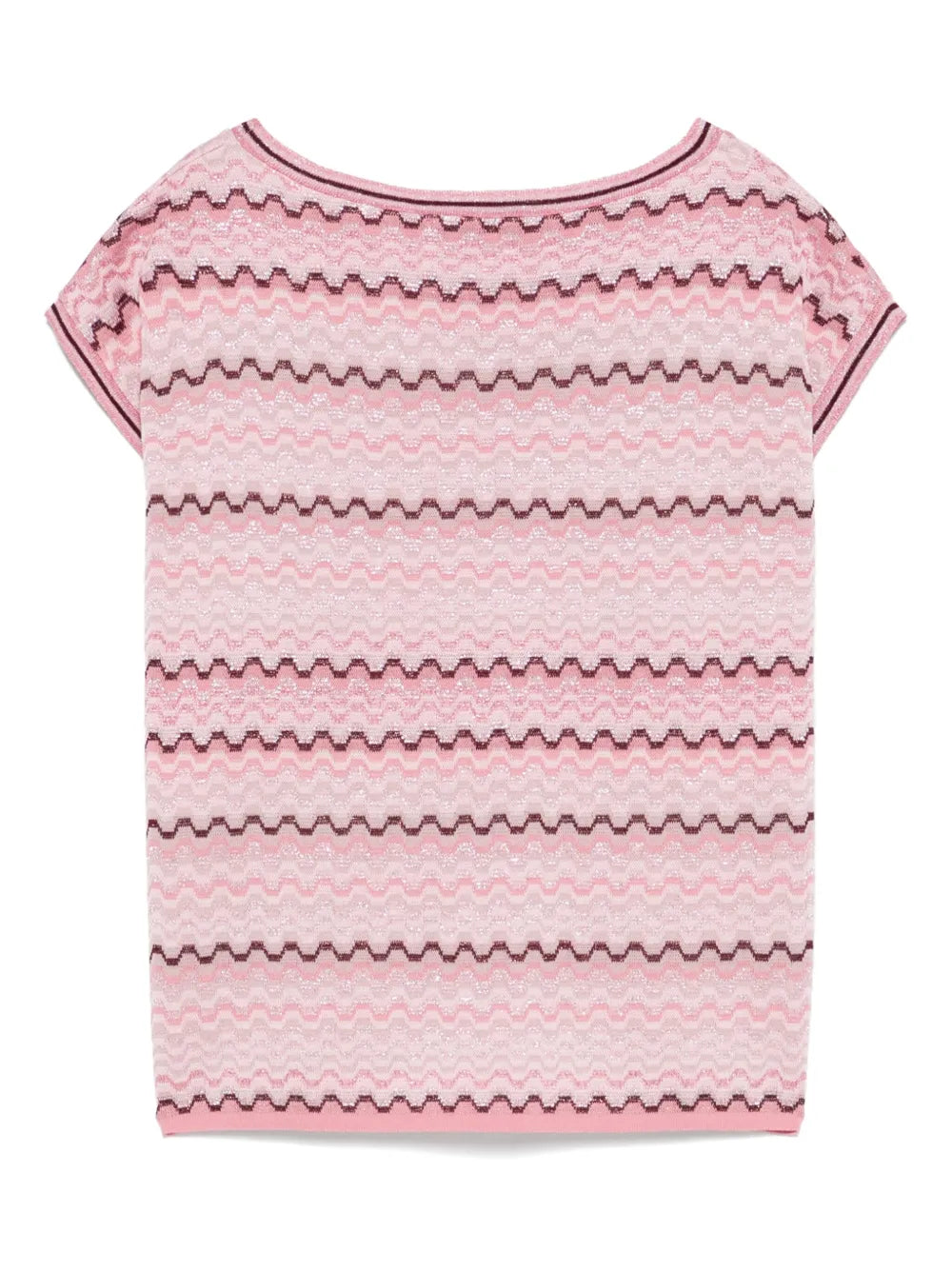 Patterned-Jacquard Top