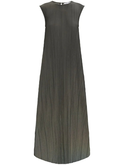 Pleated Midi Dress