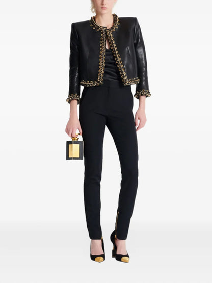 Zipped Slim-Fit Trousers