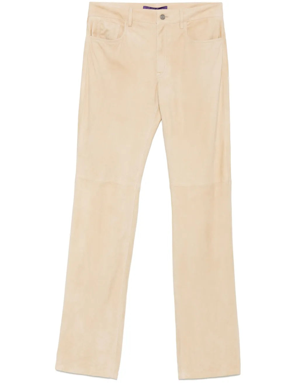 Suede Straight Trousers
