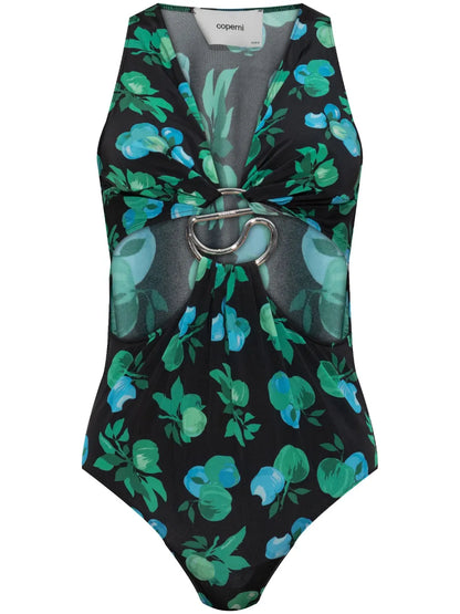 Floral-Print Bodysuit
