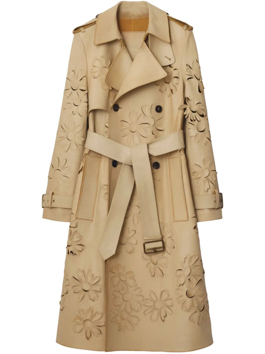 Suede Trench Coat