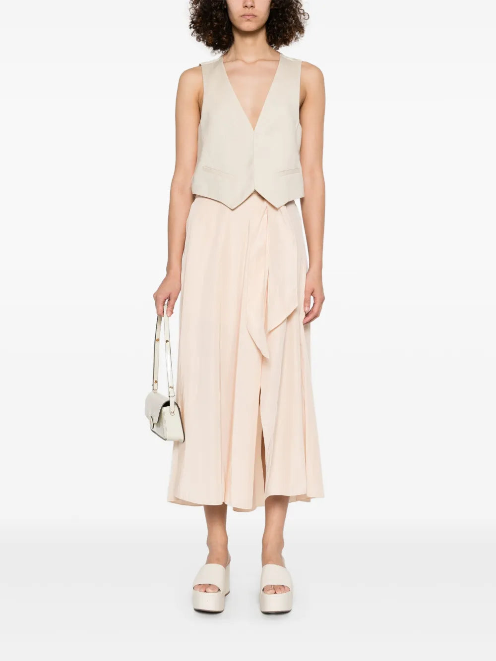 Tied Midi Skirt