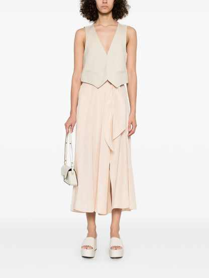 Tied Midi Skirt