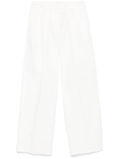 Gabardine-Weave Trousers