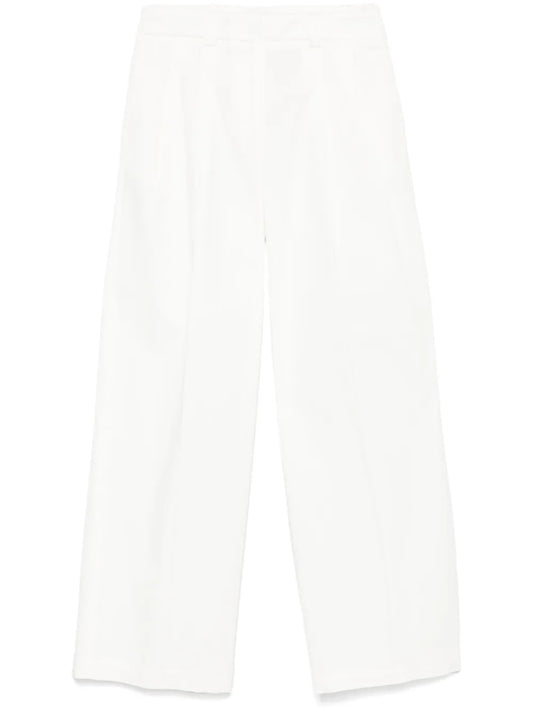 Gabardine-Weave Trousers