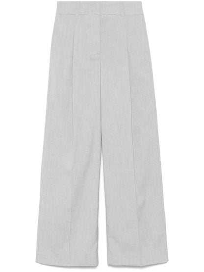 Mélange-Effect Trousers