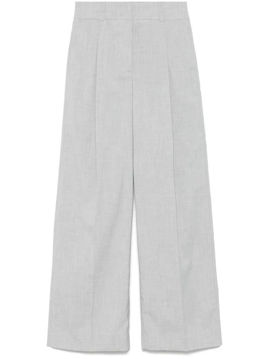 Mélange-Effect Trousers