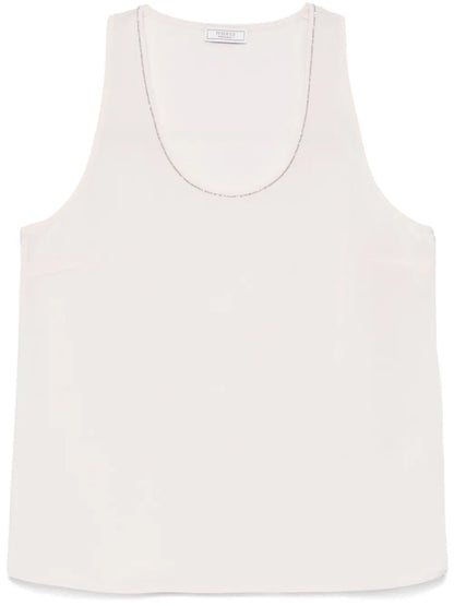Bead-Embellished Tank Top