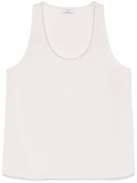Bead-Embellished Tank Top