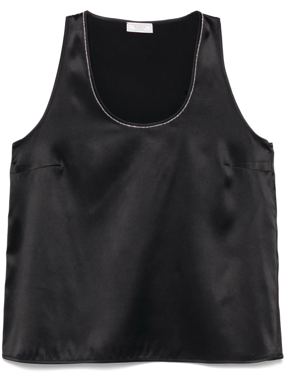 Ball Chain-Detailed Tank Top